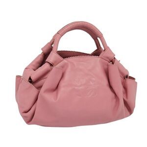 Loewe Anagram Logo Nappa Aire Hand Bag Leather Pink Leather Bag (Pre-Owned)